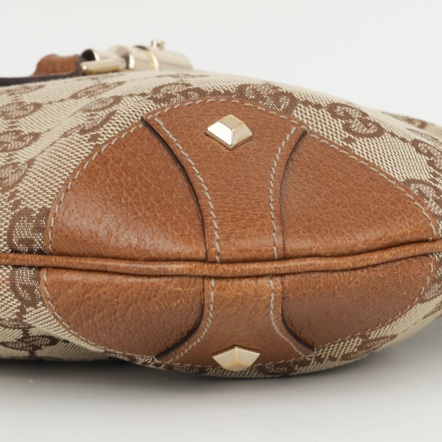 Gucci Medium Jackie 1961 - Brown GG Canvas | Gold Hardware