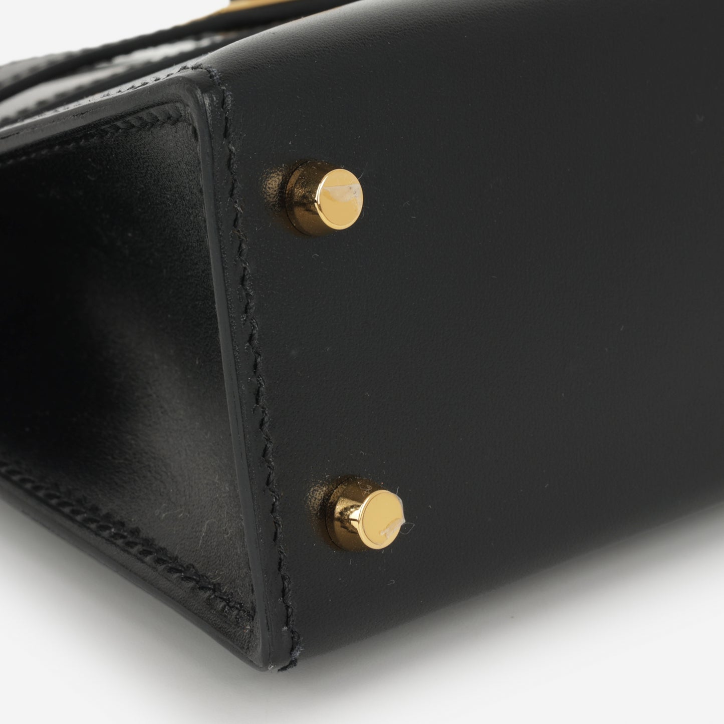 Hermès Mini Kelly - Noir Box Calf | Gold Hardware