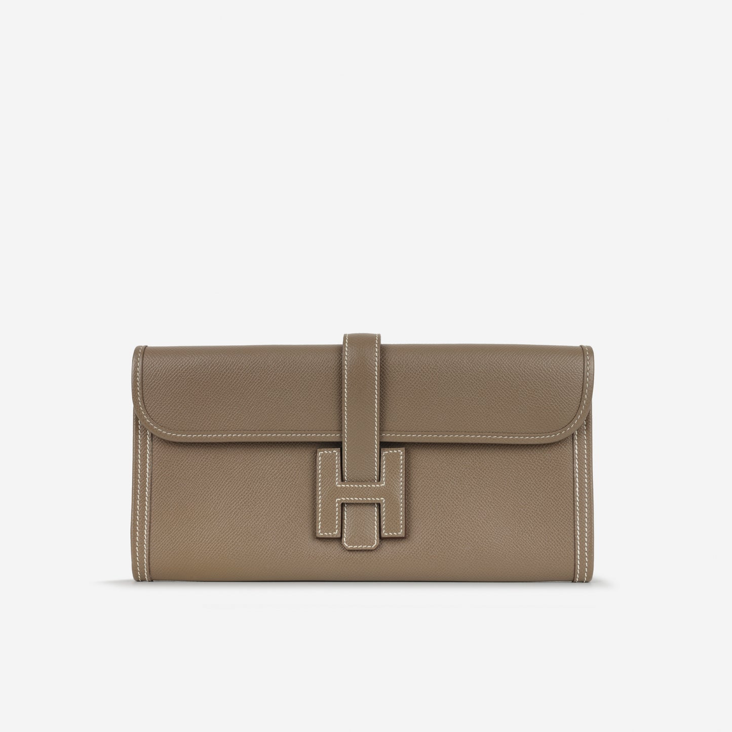 Hermès Jige Clutch 29 - Etoupe Epsom