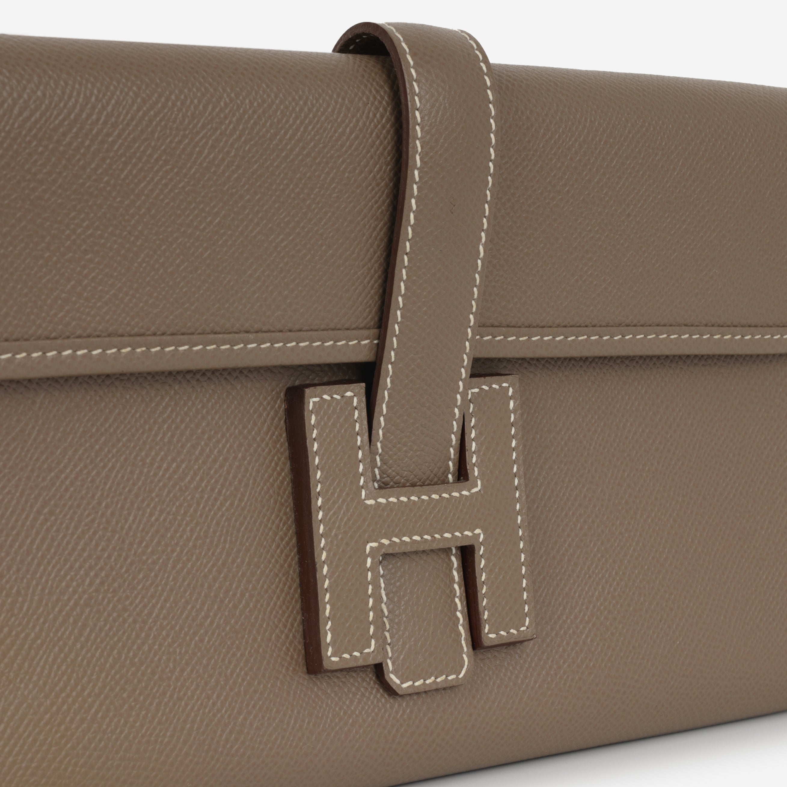 Hermès Jige Clutch 29 - Etoupe Epsom | Pre-Loved & Available Now