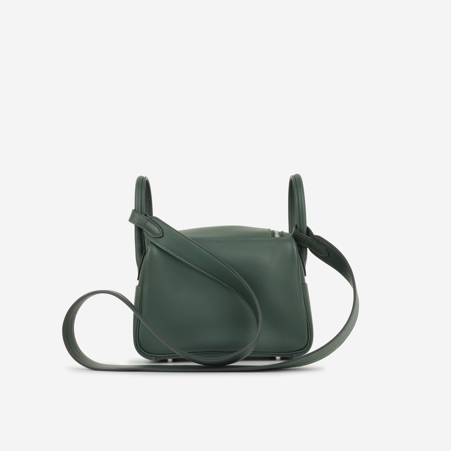 Hermès Mini Lindy - Vert Fonce / Vert Moyen Swift | Palladium Hardware