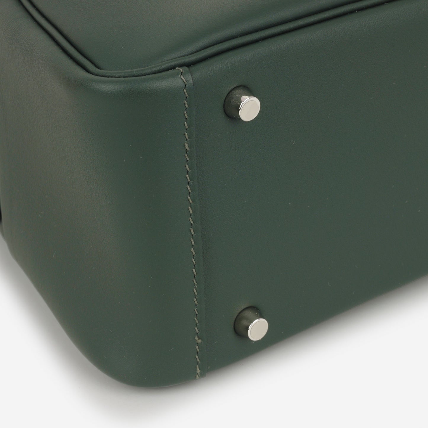 Hermès Mini Lindy - Vert Fonce / Vert Moyen Swift | Palladium Hardware