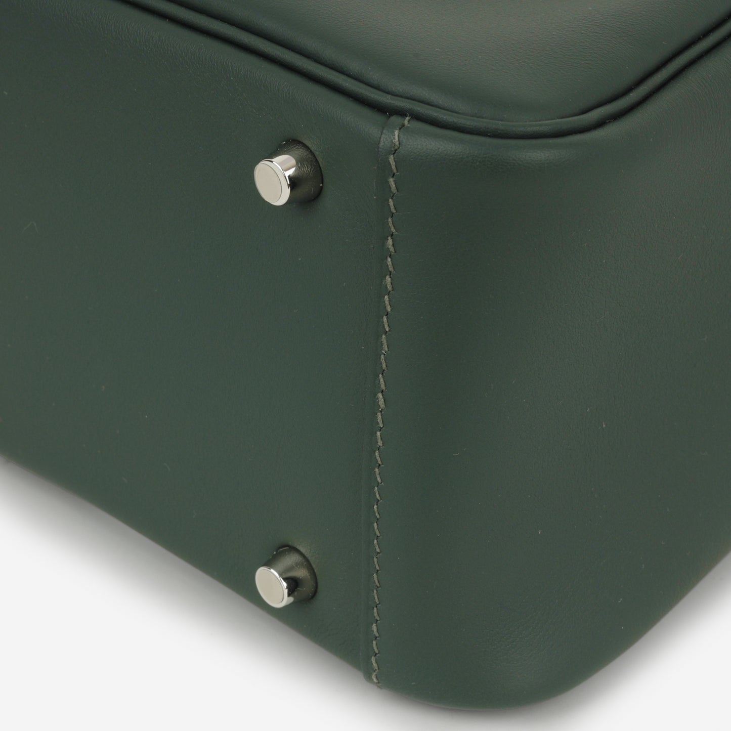 Hermès Mini Lindy - Vert Fonce / Vert Moyen Swift | Palladium Hardware