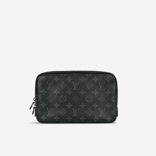 Louis Vuitton Toiletry Pouch GM - Monogram Eclipse | Silver Hardware