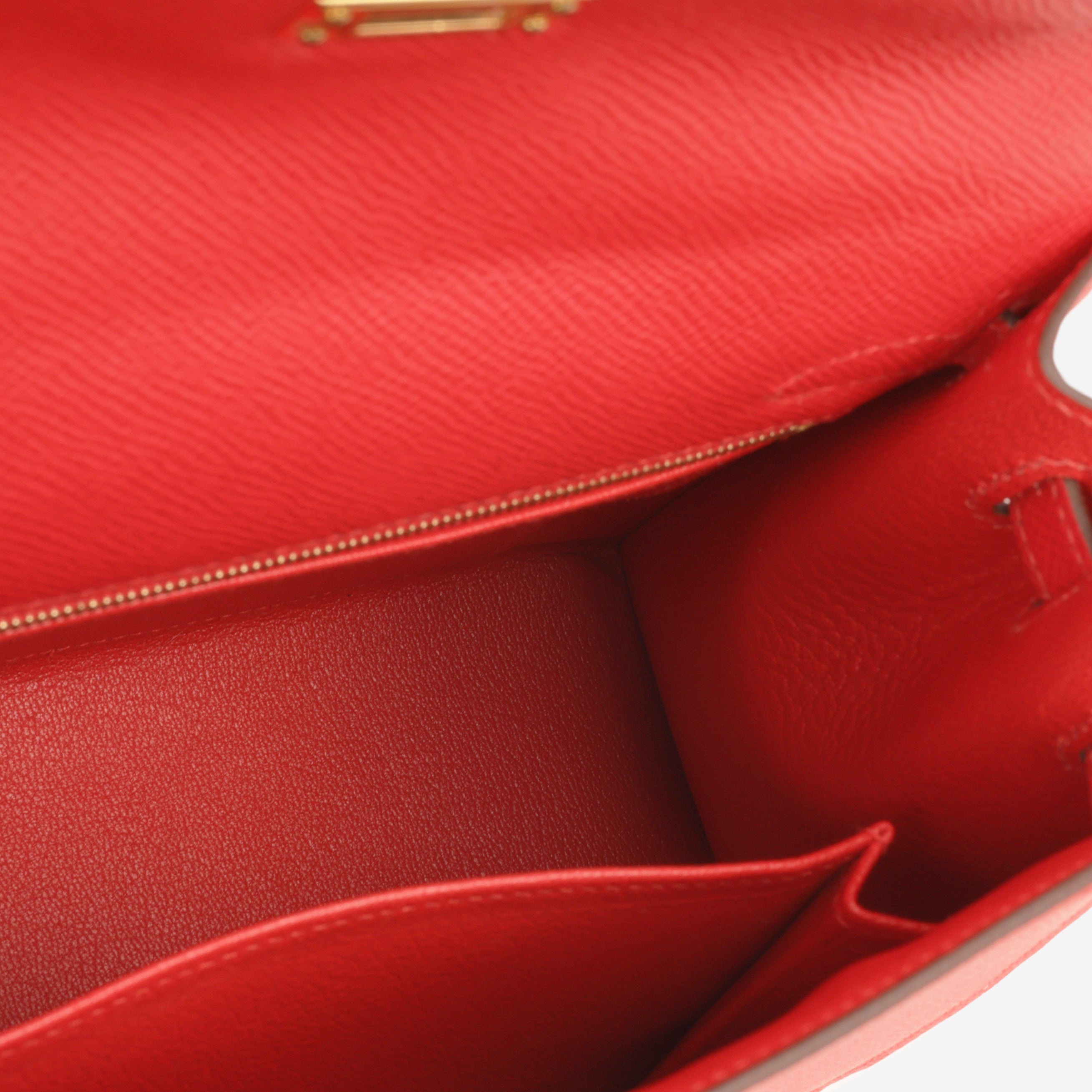 Brand New Hermès Kelly 25 - Rouge Radieux Epsom GHW | Bagista