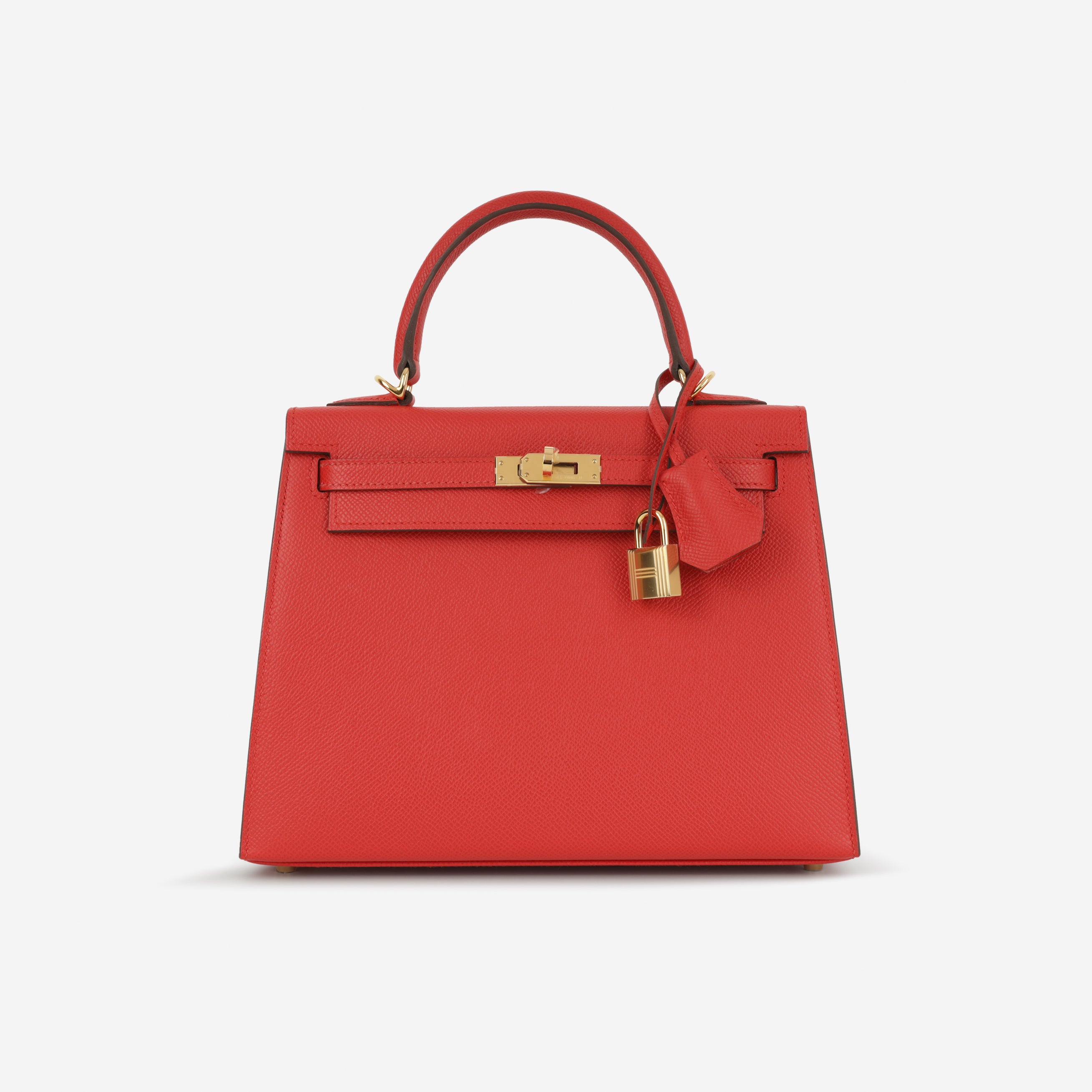 Brand New Hermès Kelly 25 - Rouge Radieux Epsom GHW | Bagista