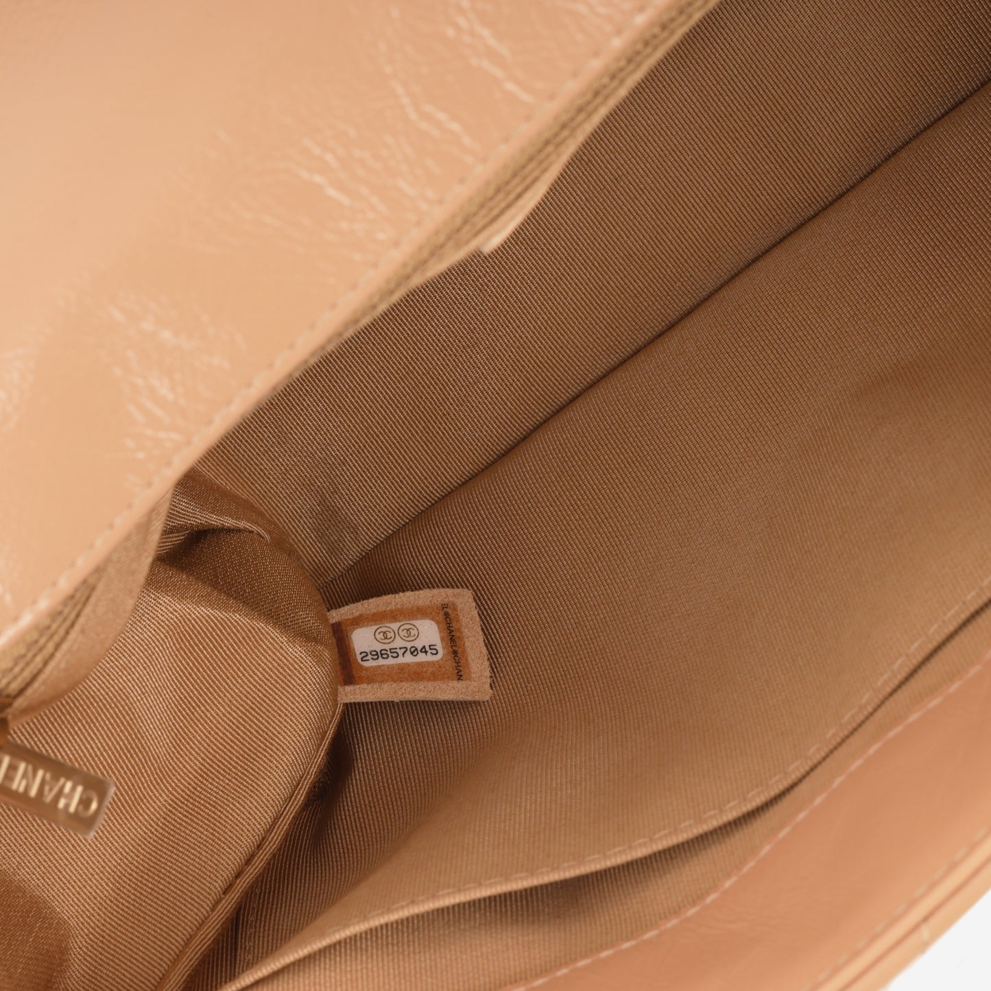 Chanel Hold The Line Flap - Caramel Shiny Crumpled Calfskin | Gold Hardware