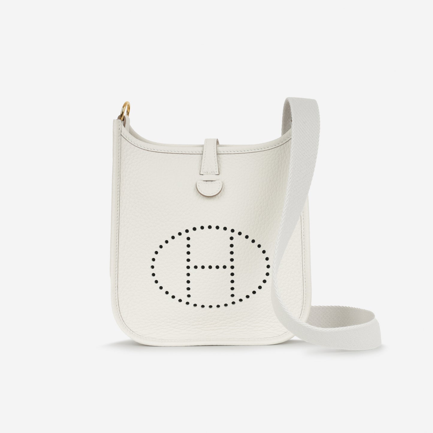 Hermès Evelyne TPM - Gris Pale Clemence | Gold Hardware