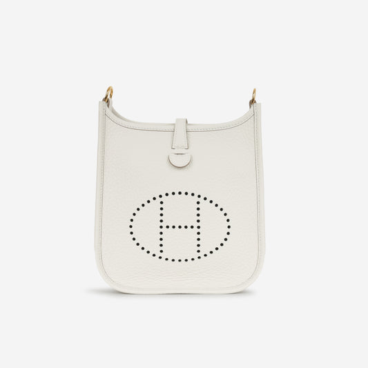 Hermès Evelyne TPM - Gris Pale Clemence | Gold Hardware