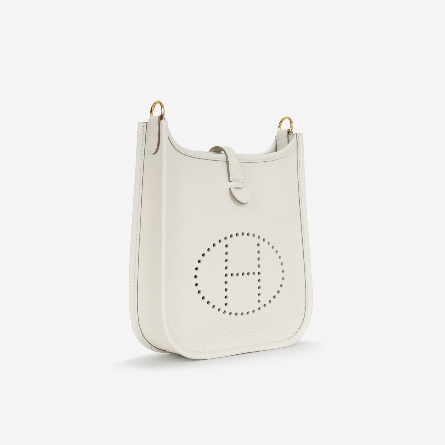 Hermès Evelyne TPM - Gris Pale Clemence | Gold Hardware