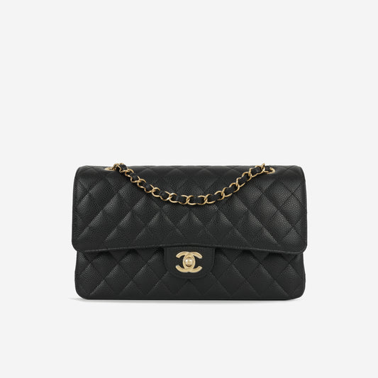 Chanel Medium Classic Flap Black Caviar | Gold Hardware
