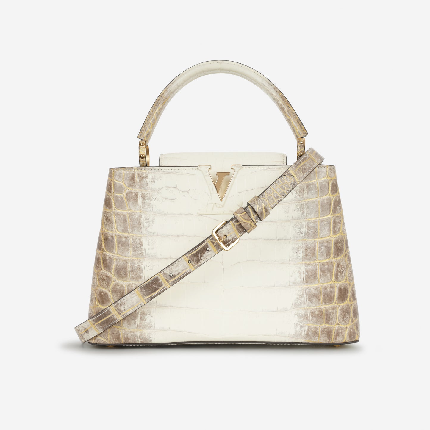Louis Vuitton Capucines PM - Himalaya Crocodile Niloticus | Gold Hardware
