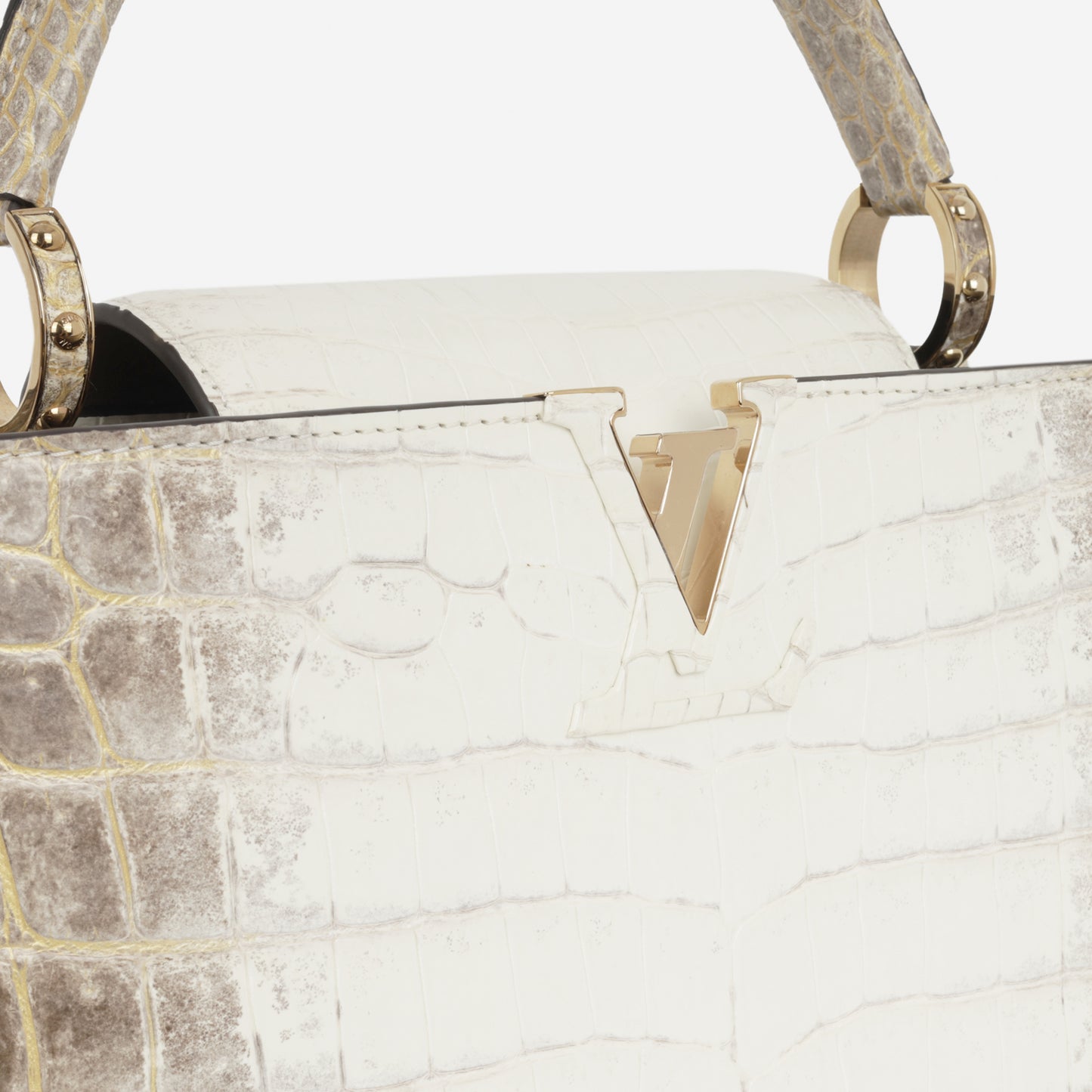 Louis Vuitton Capucines PM - Himalaya Crocodile Niloticus | Gold Hardware