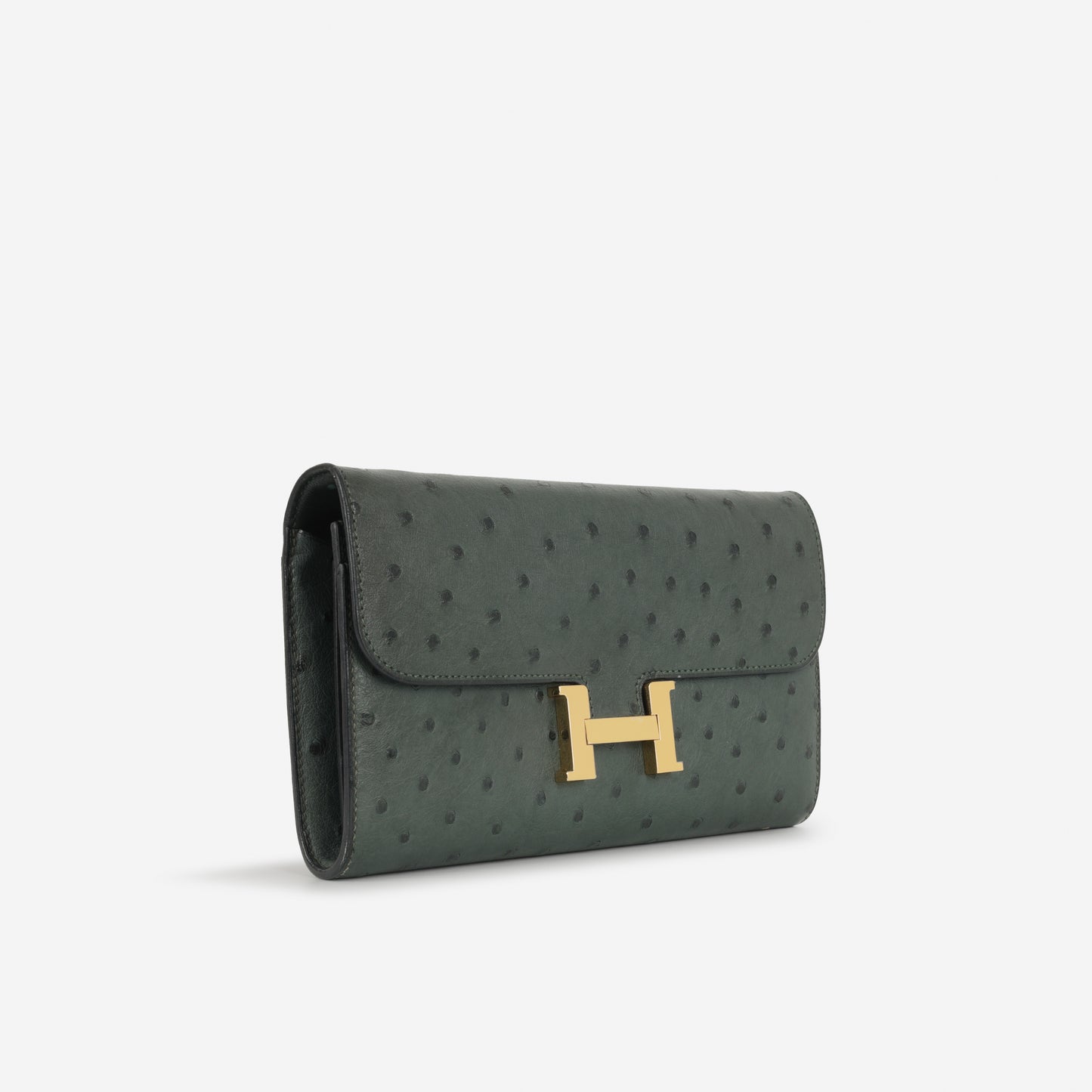 Hermès Constance To Go - Vert Titien Ostrich | Gold Hardware