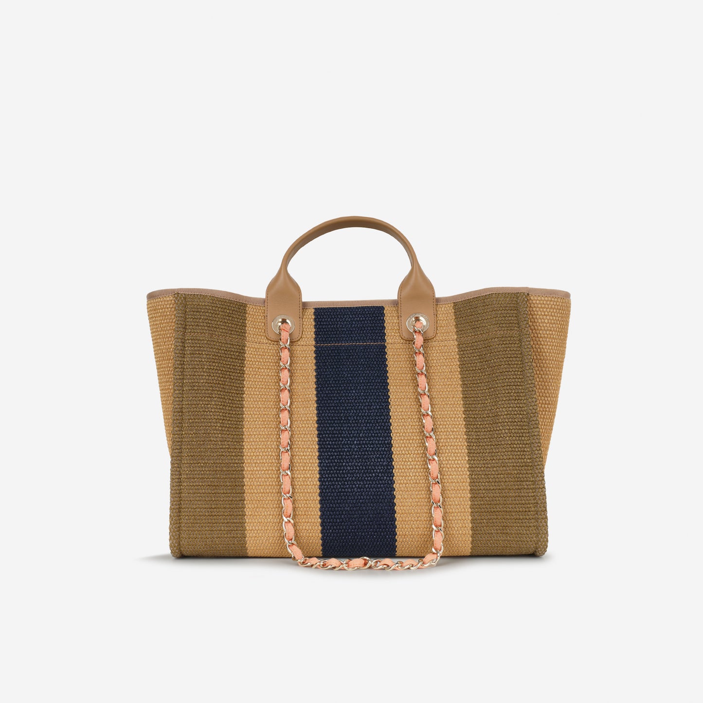 Chanel Large Deauville - Multicolor Raffia | Gold Hardware