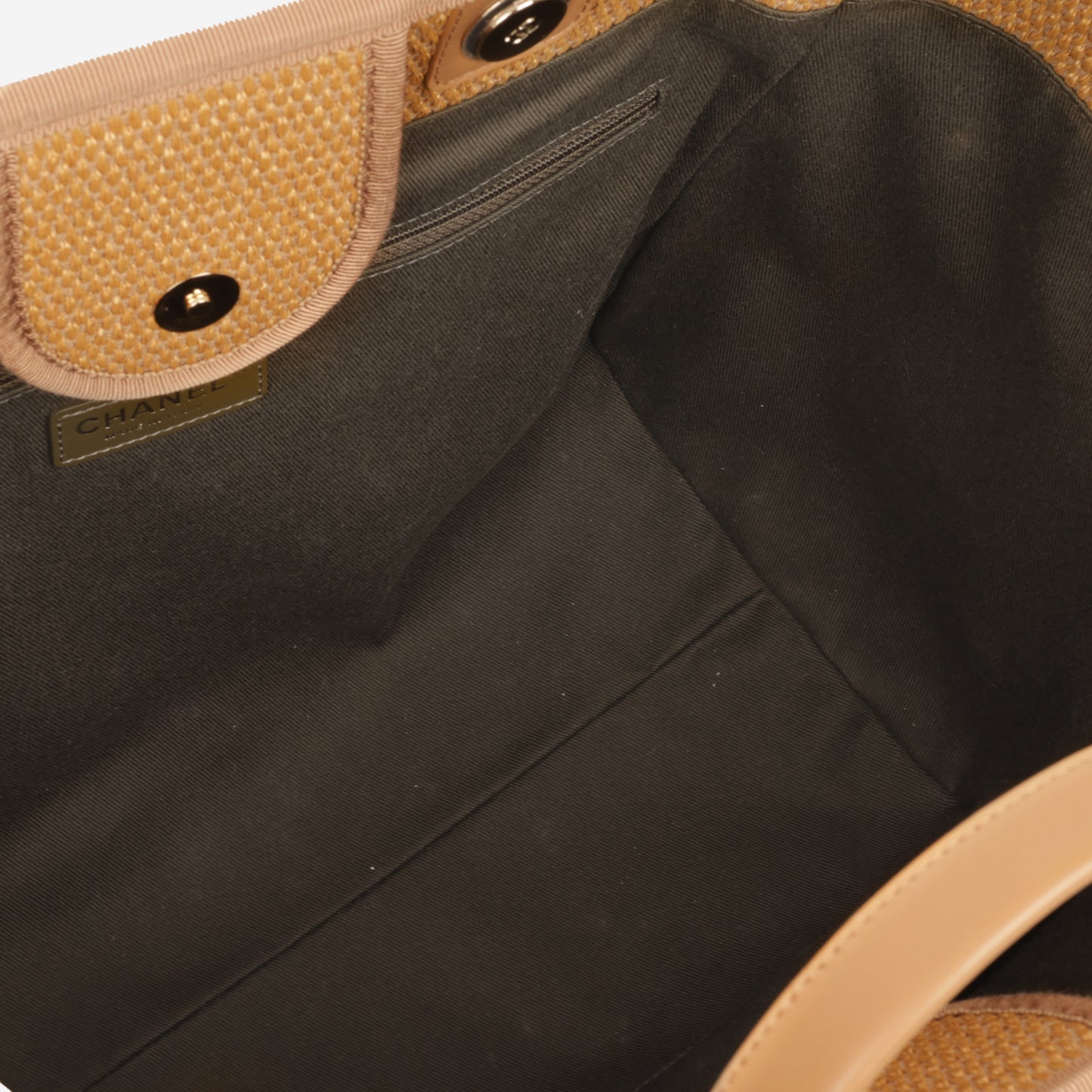 Chanel Large Deauville - Multicolor Raffia | Gold Hardware