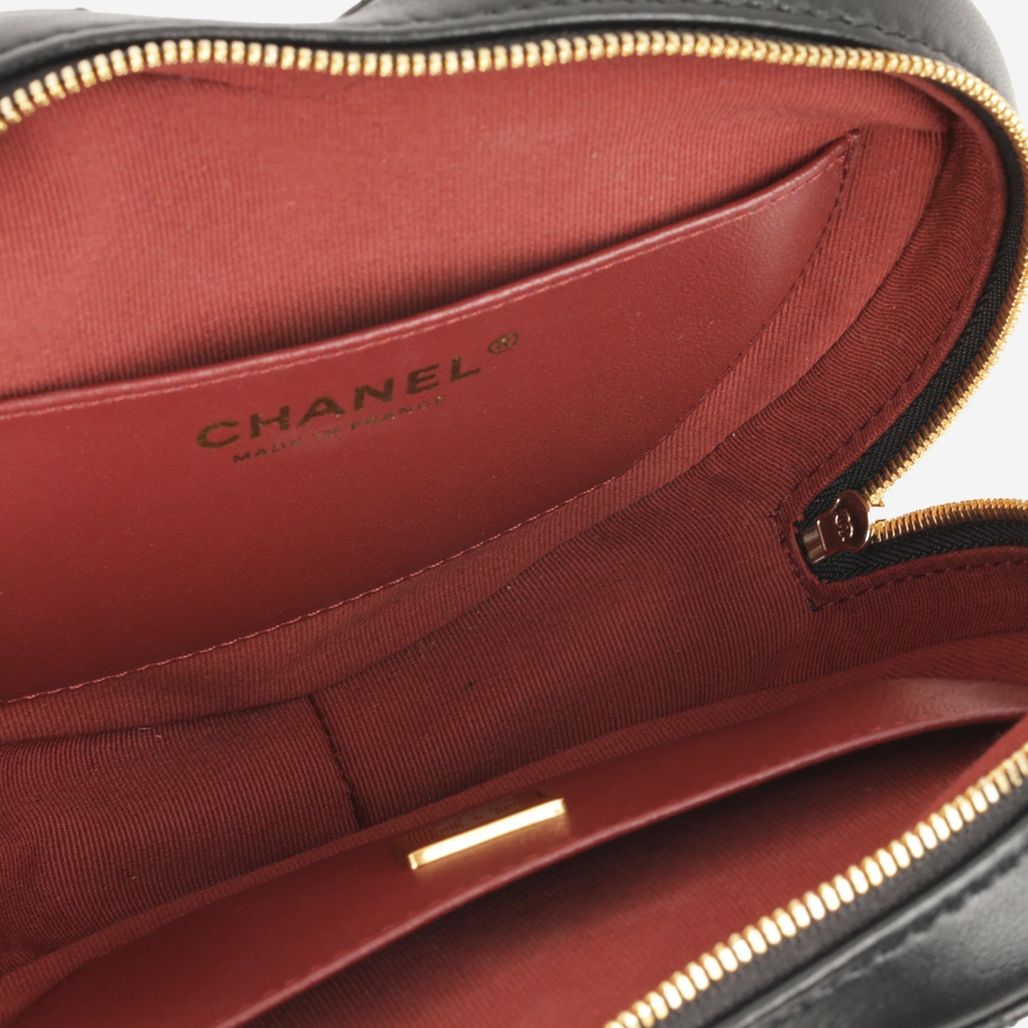 Chanel Large Heart Bag - Black Lambskin | Champagne Gold Hardware