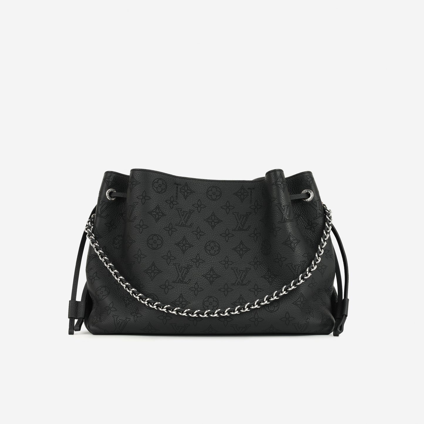 Louis Vuitton Bella Tote - Black Mahina | Silver Hardware