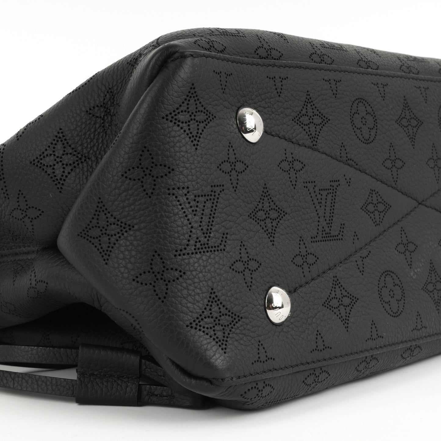 Louis Vuitton Bella Tote - Black Mahina | Silver Hardware