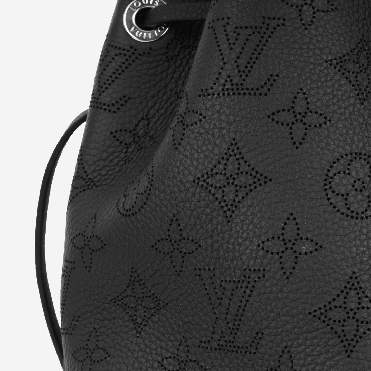 Louis Vuitton Bella Tote - Black Mahina | Silver Hardware