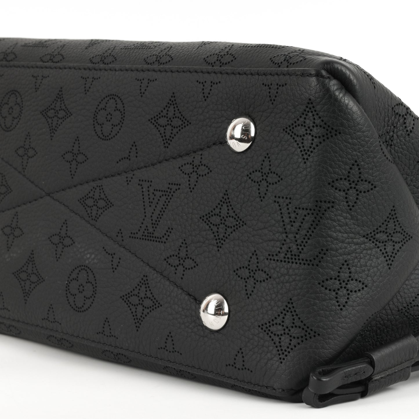 Louis Vuitton Bella Tote - Black Mahina | Silver Hardware