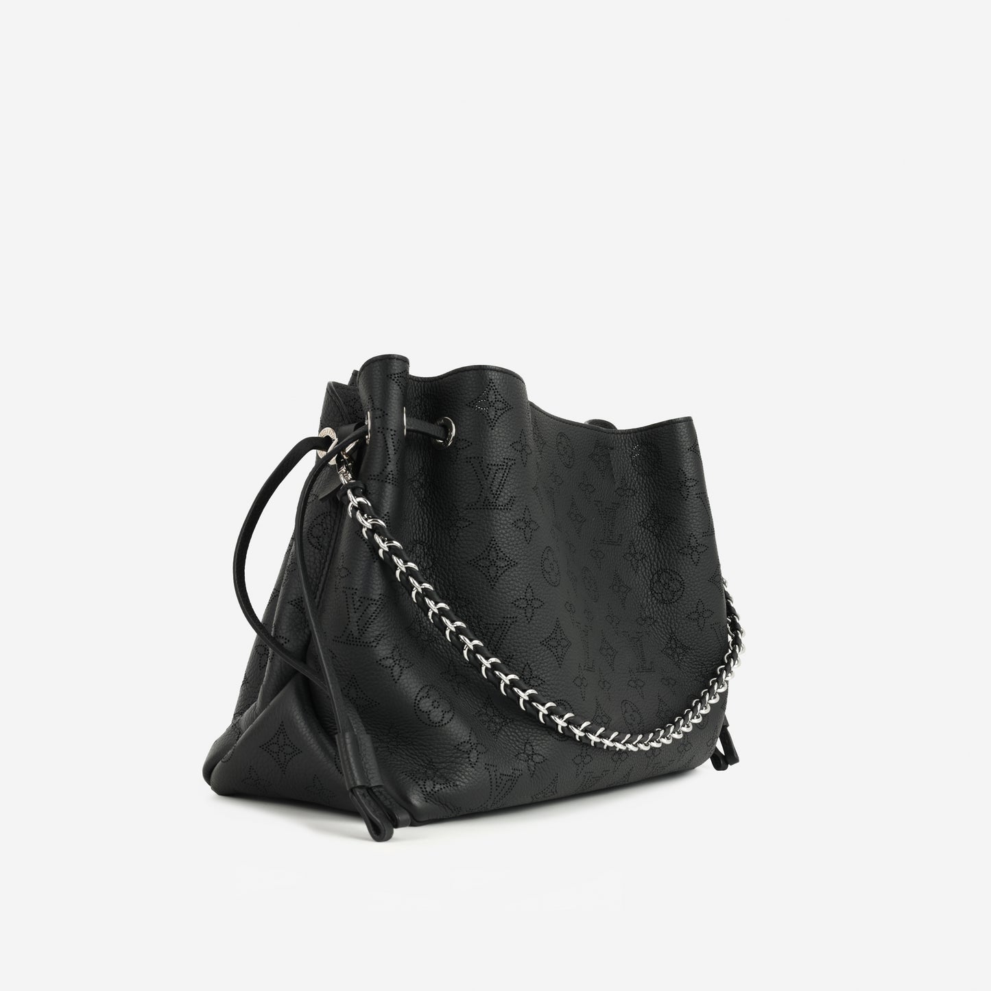 Louis Vuitton Bella Tote - Black Mahina | Silver Hardware