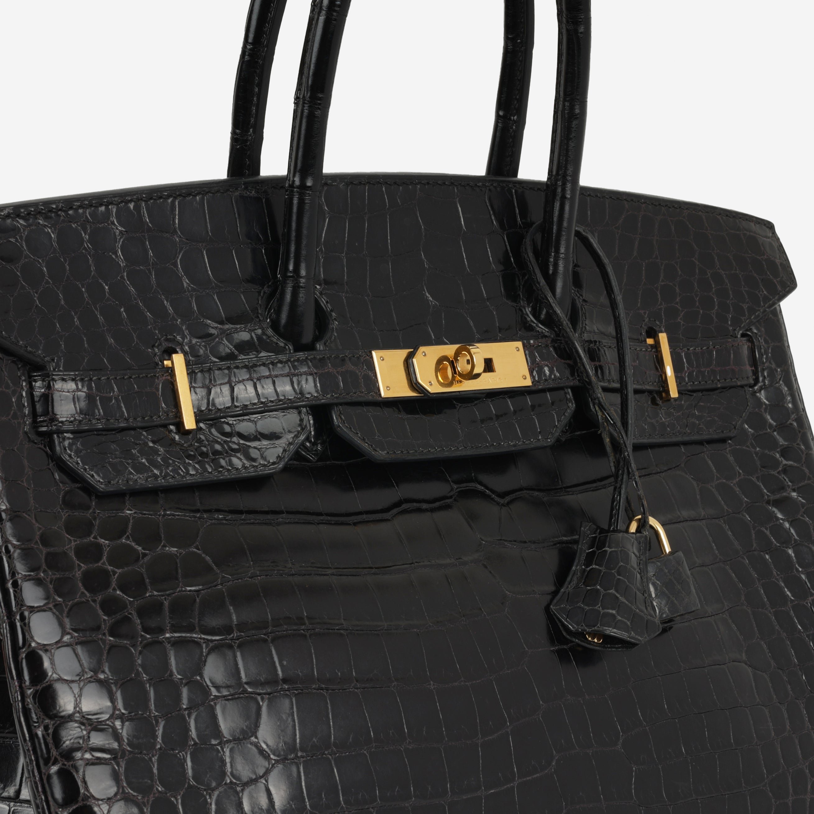 Hermès Birkin 35 - Noir Matte Crocodile Porosus | Pre-Loved Hermès Birkin 35 - Noir Matte Crocodile Porosus | Pre-Loved