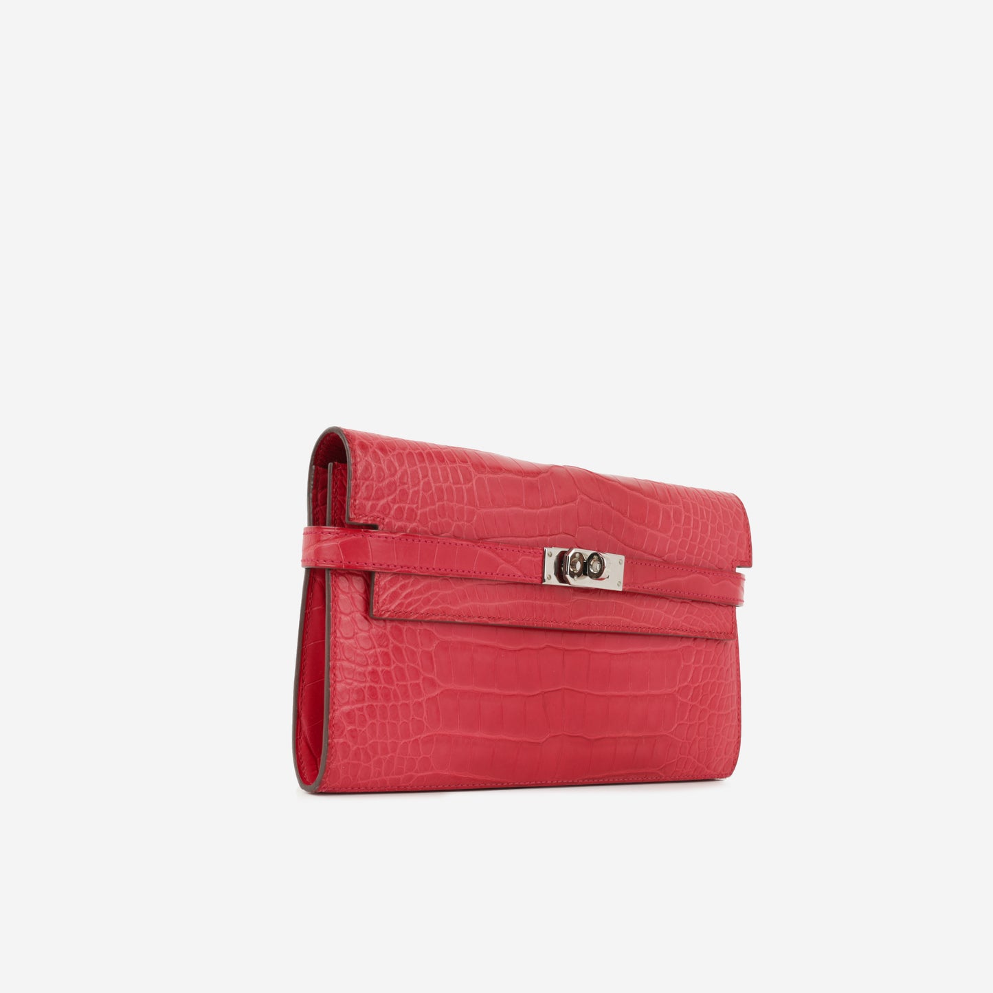 Hermès Kelly Wallet - Rose Extreme Matte Alligator Mississippiensis | Palladium Hardware