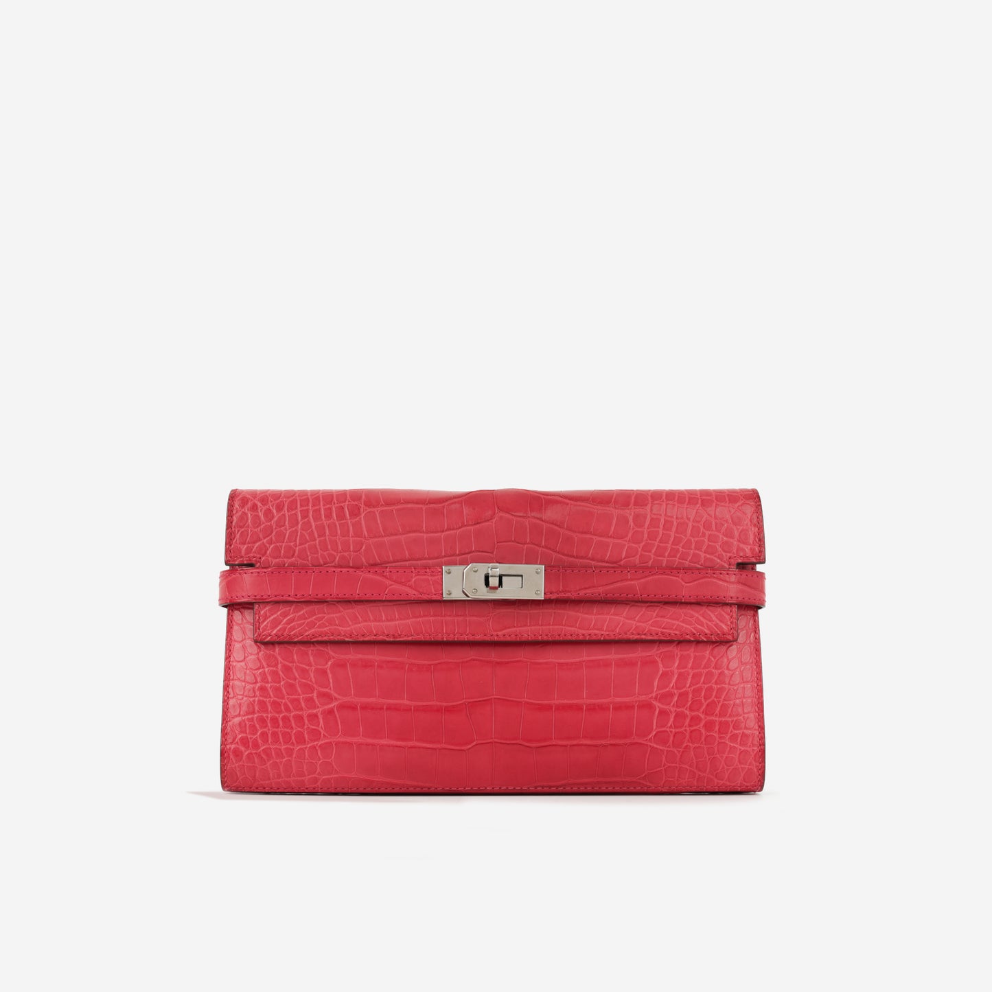 Hermès Kelly Wallet - Rose Extreme Matte Alligator Mississippiensis | Palladium Hardware