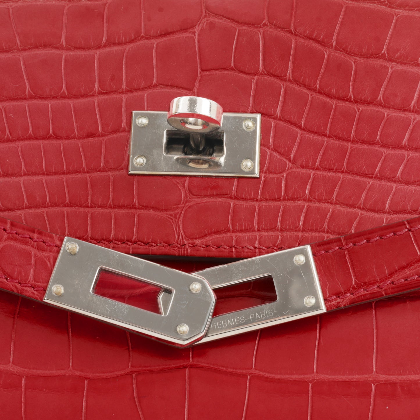 Hermès Kelly Wallet - Rose Extreme Matte Alligator Mississippiensis | Palladium Hardware