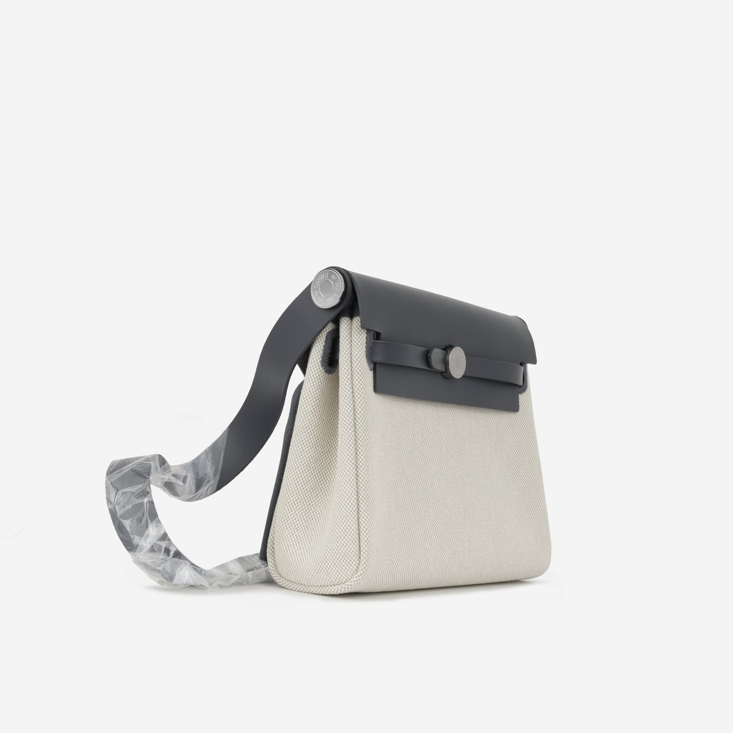 Mini Herbag 20 - Ecru / Bleu Glacier Canvas / Ardoise hunter | Palladium Hardware