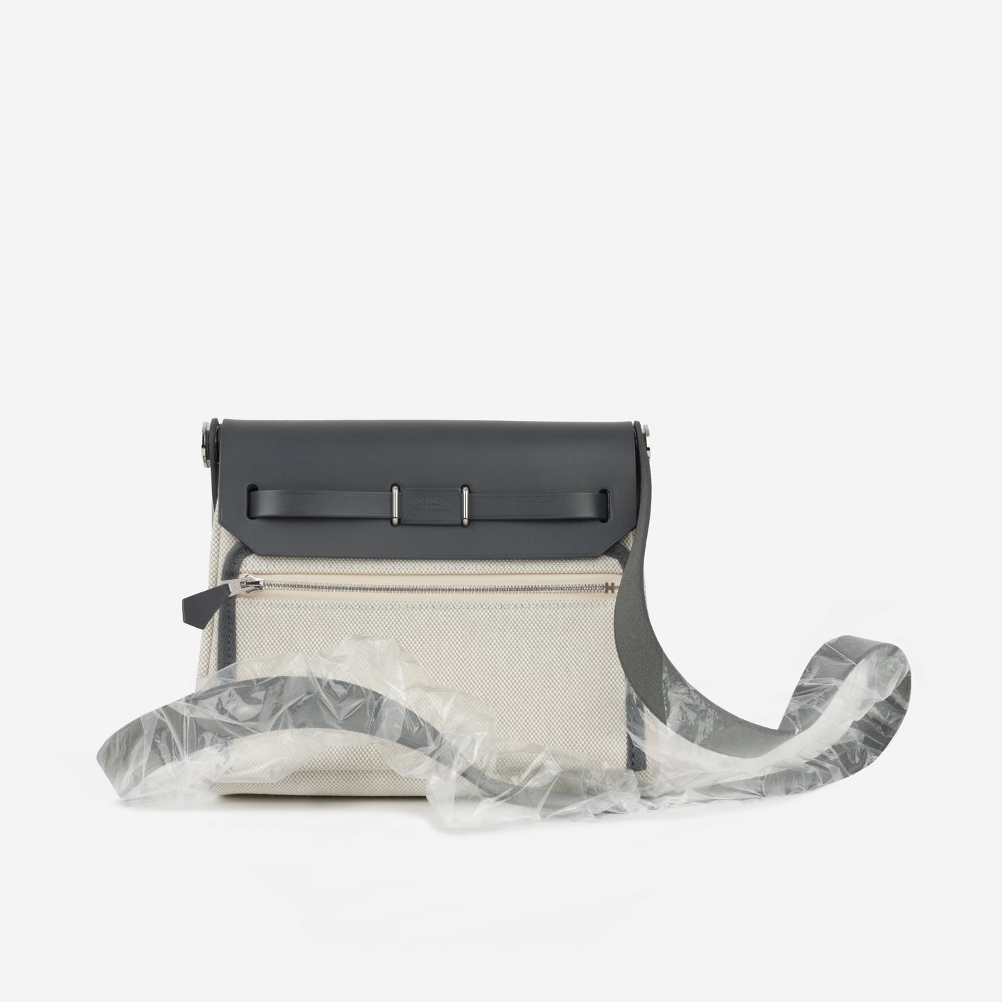 Mini Herbag 20 - Ecru / Bleu Glacier Canvas / Ardoise hunter | Palladium Hardware