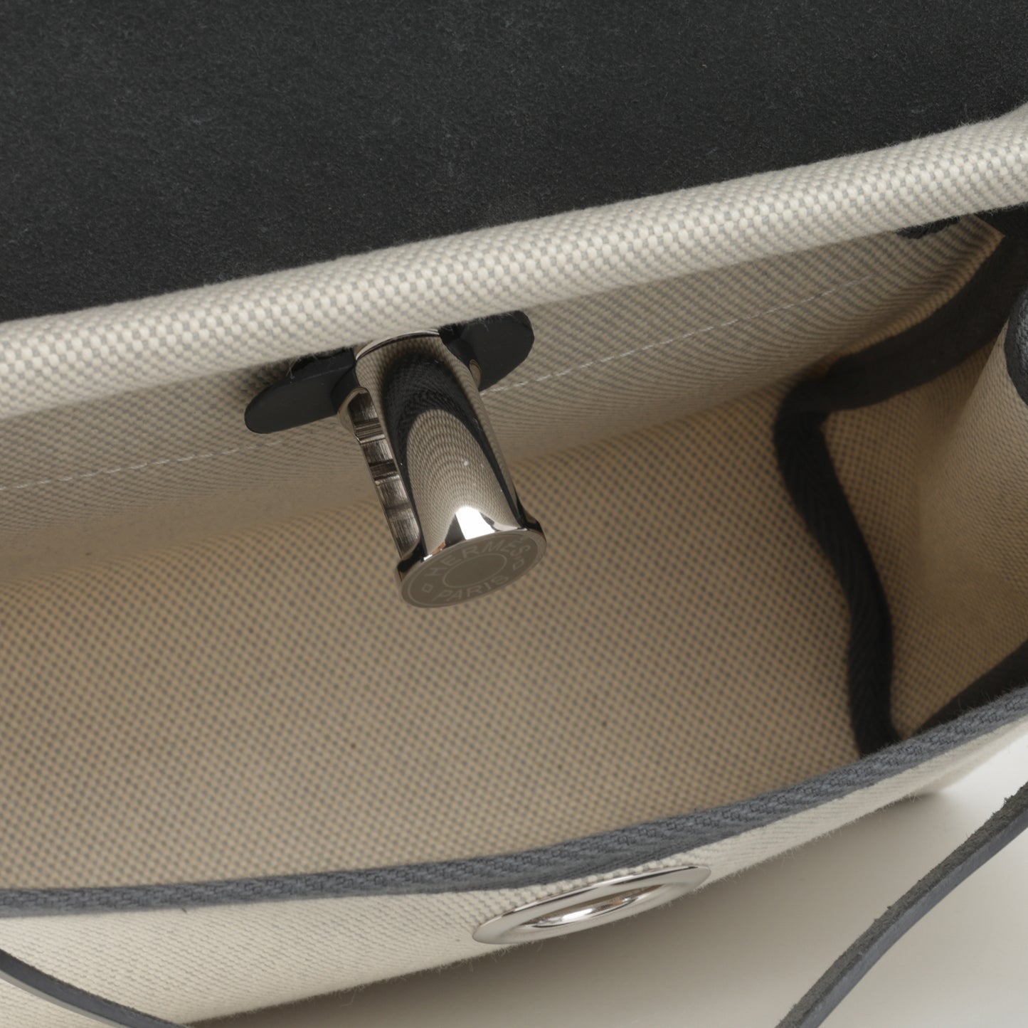 Mini Herbag 20 - Ecru / Bleu Glacier Canvas / Ardoise hunter | Palladium Hardware