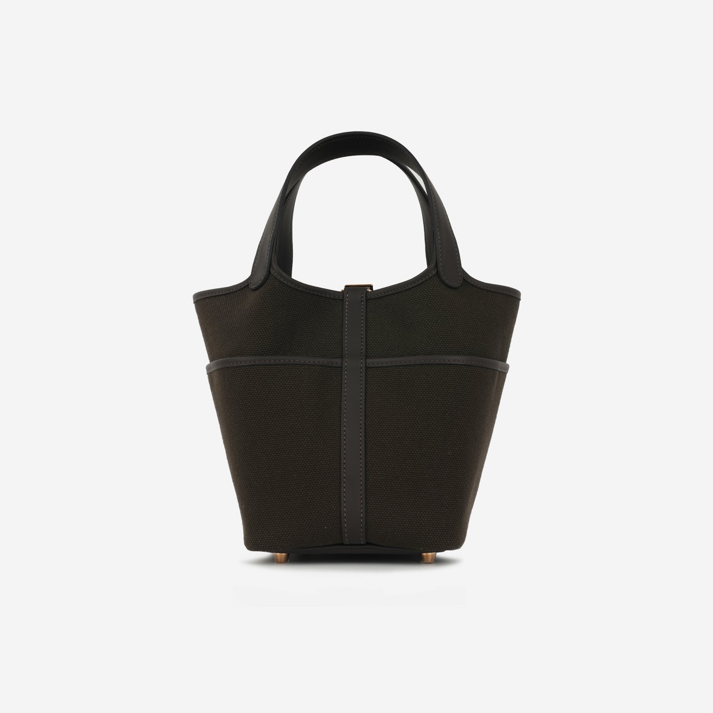 Hermès Picotin 18 Cargo - Dark Bronze Canvas / Ebene Swift | Gold Hardware