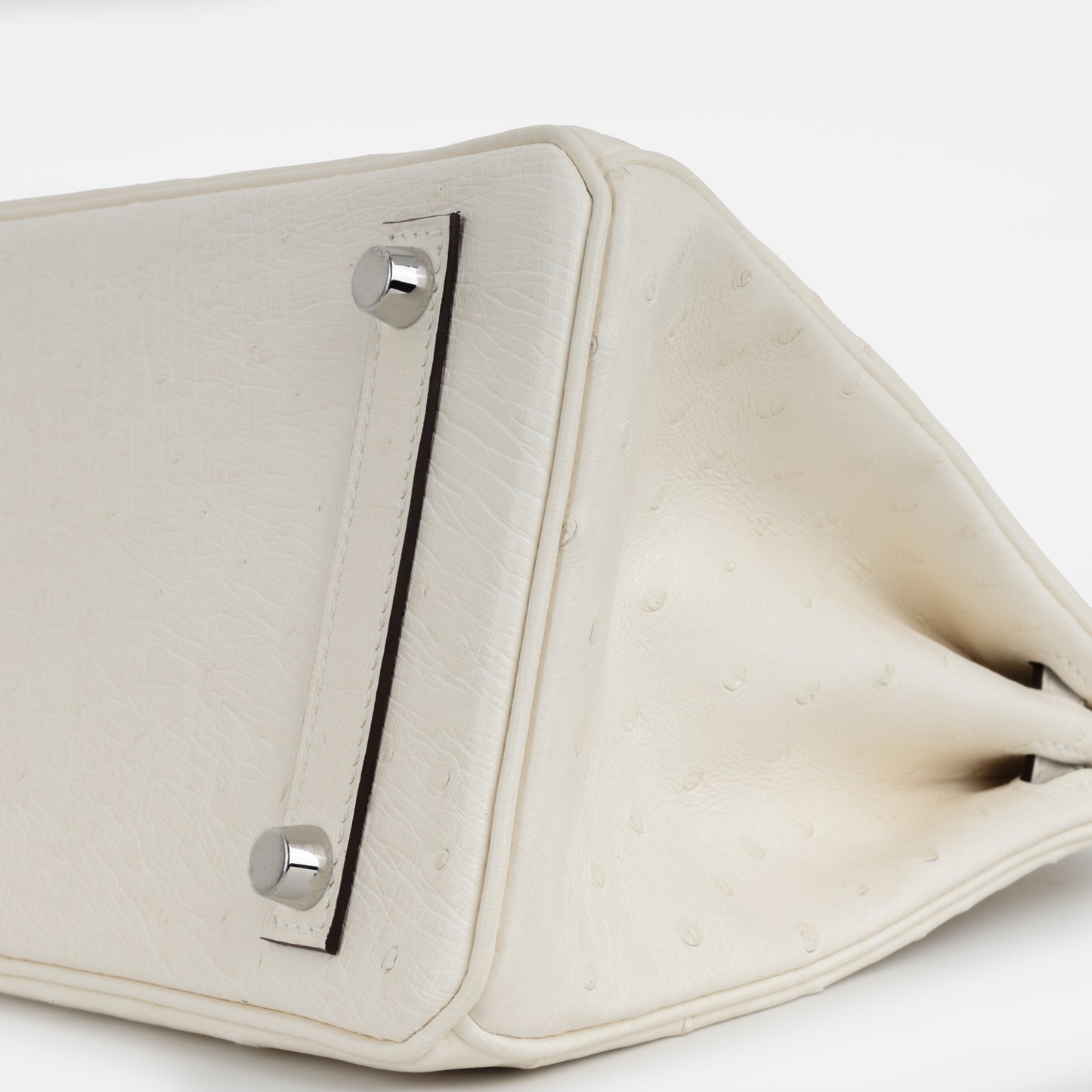 Hermès Birkin 25 - Nata Ostrich | Palladium Hardware