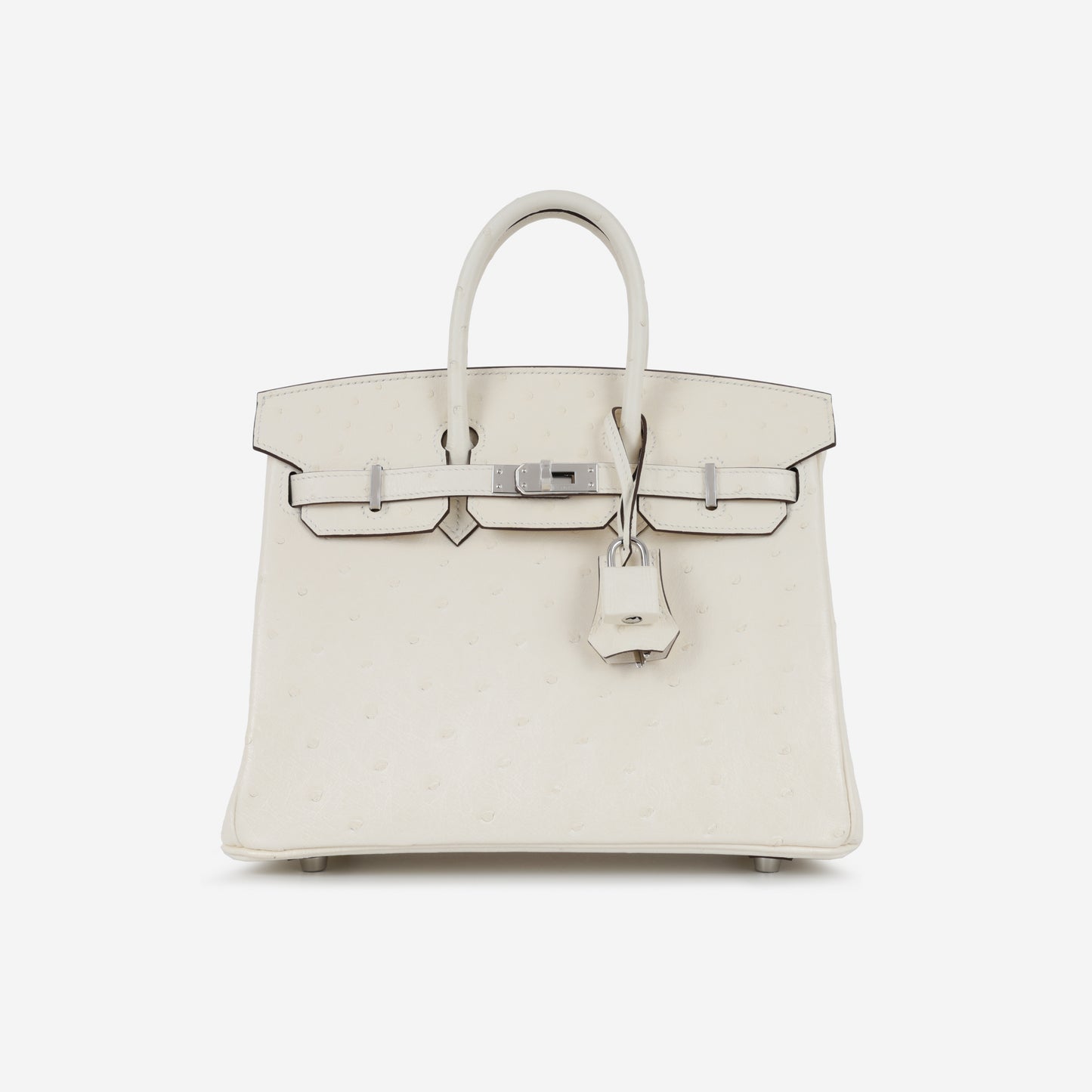 Hermès Birkin 25 - Nata Ostrich | Palladium Hardware