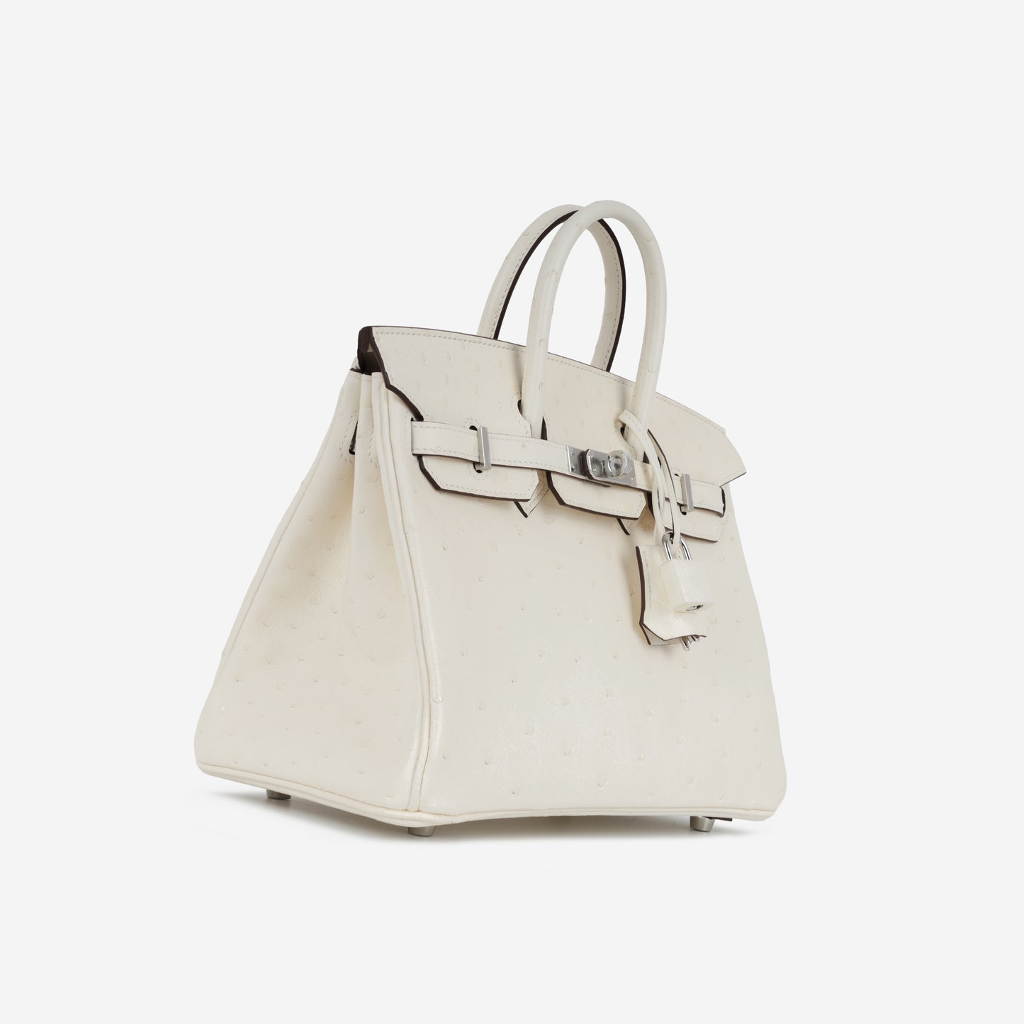Hermès Birkin 25 - Nata Ostrich | Palladium Hardware