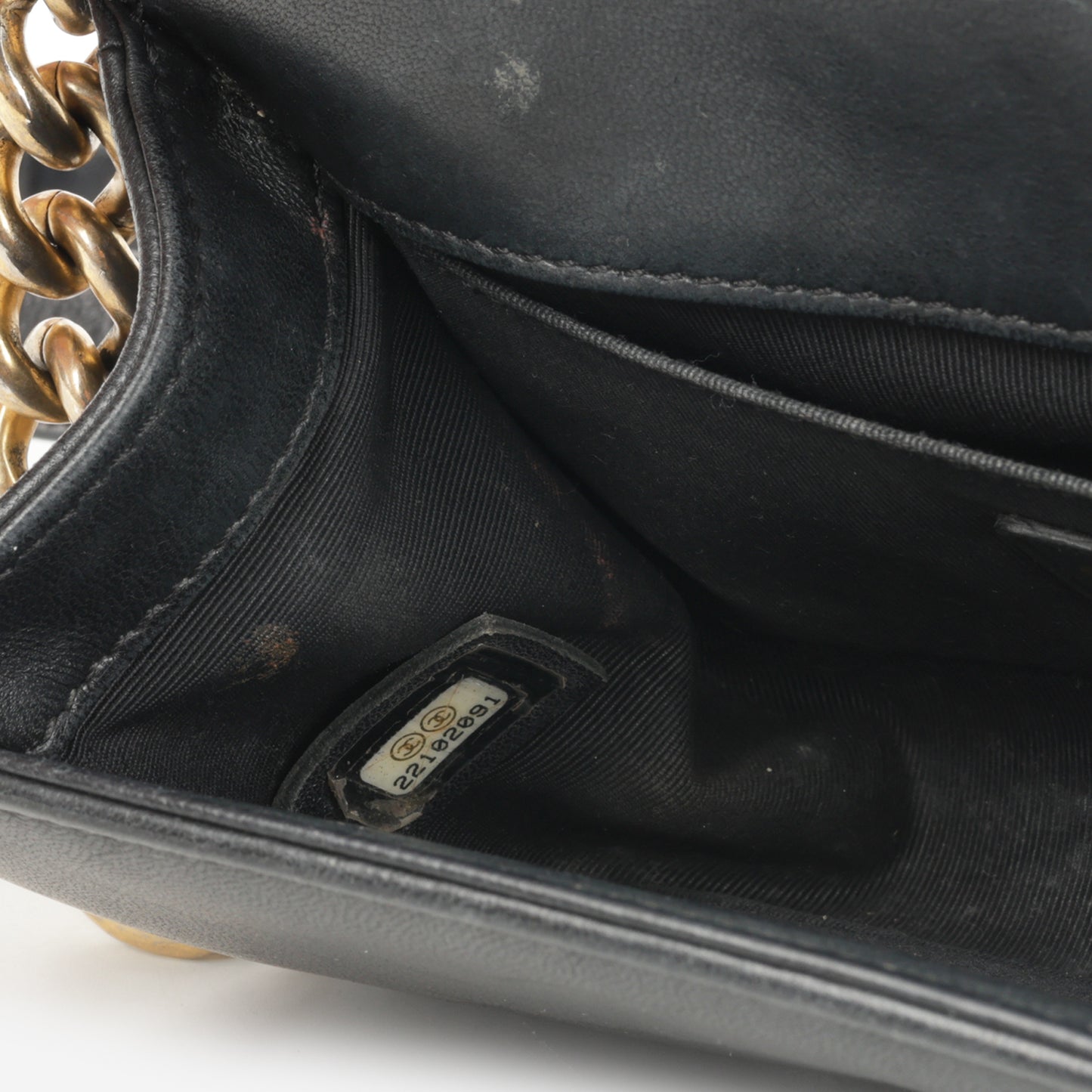 Chanel Small Boy Bag - Black Lambskin | Gold Hardware