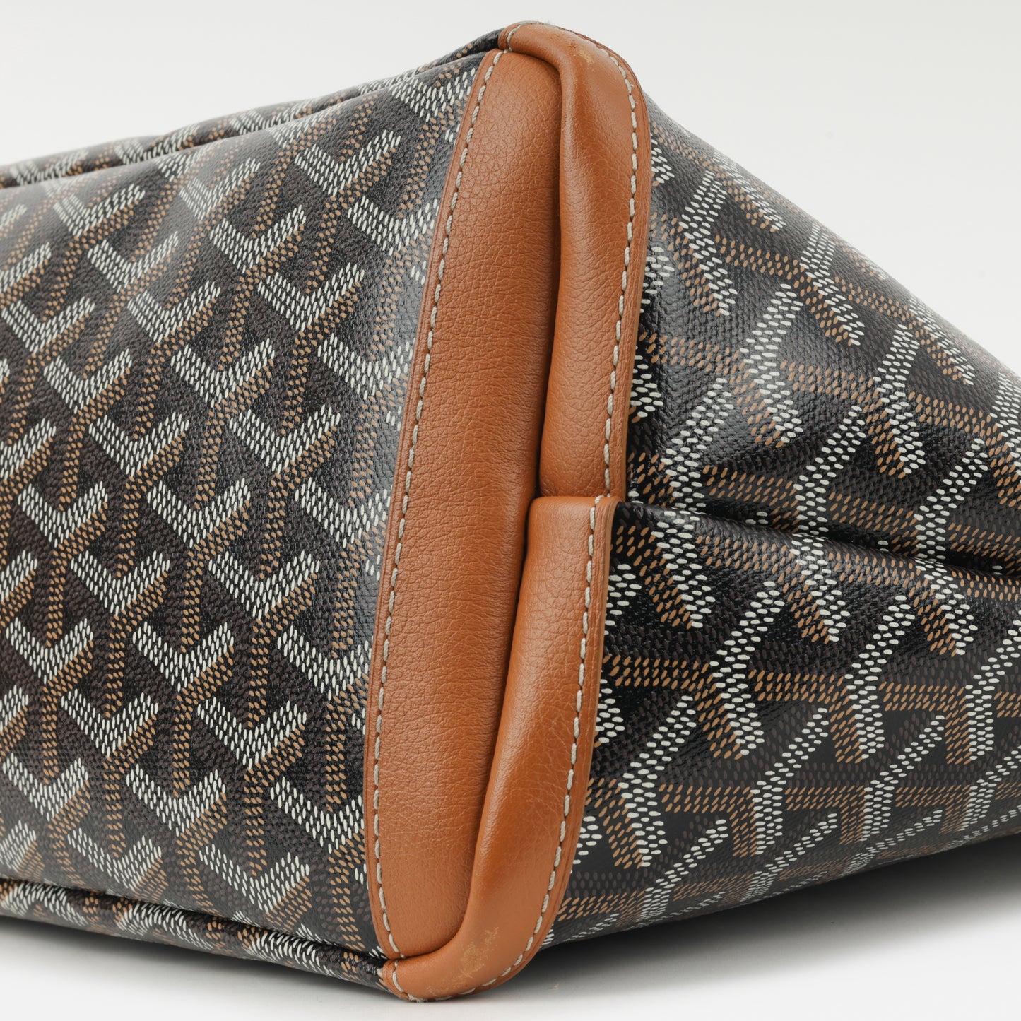 Goyard Artois PM - Black / Tan Goyardine | Palladium Hardware