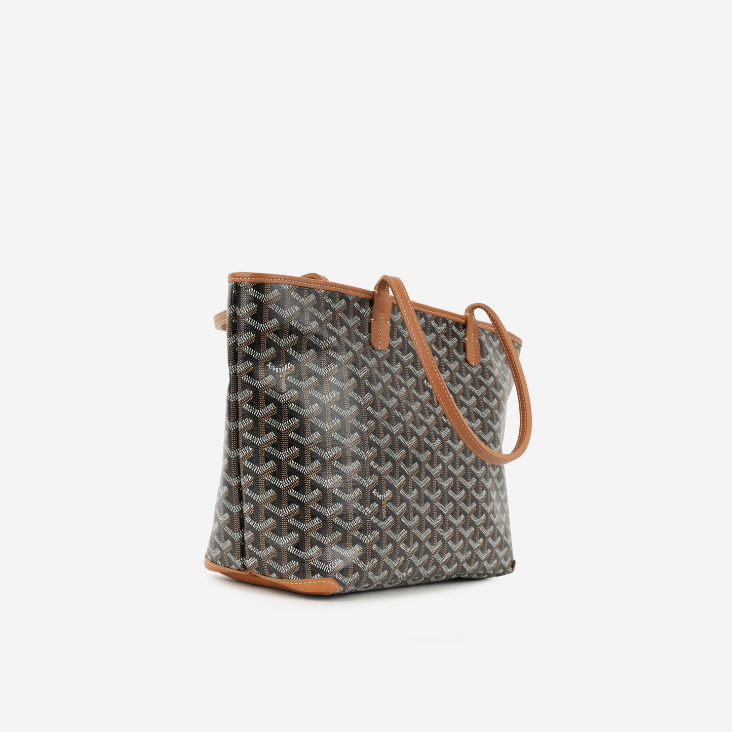 Goyard Artois PM - Black / Tan Goyardine | Palladium Hardware