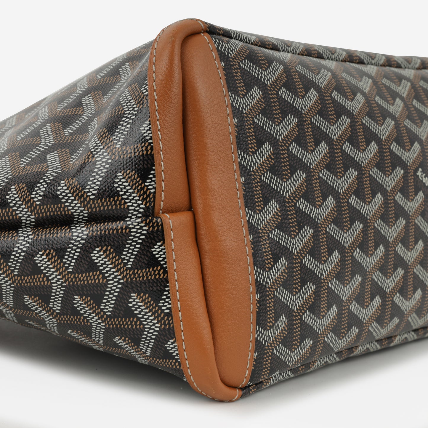 Goyard Artois PM - Black / Tan Goyardine | Palladium Hardware