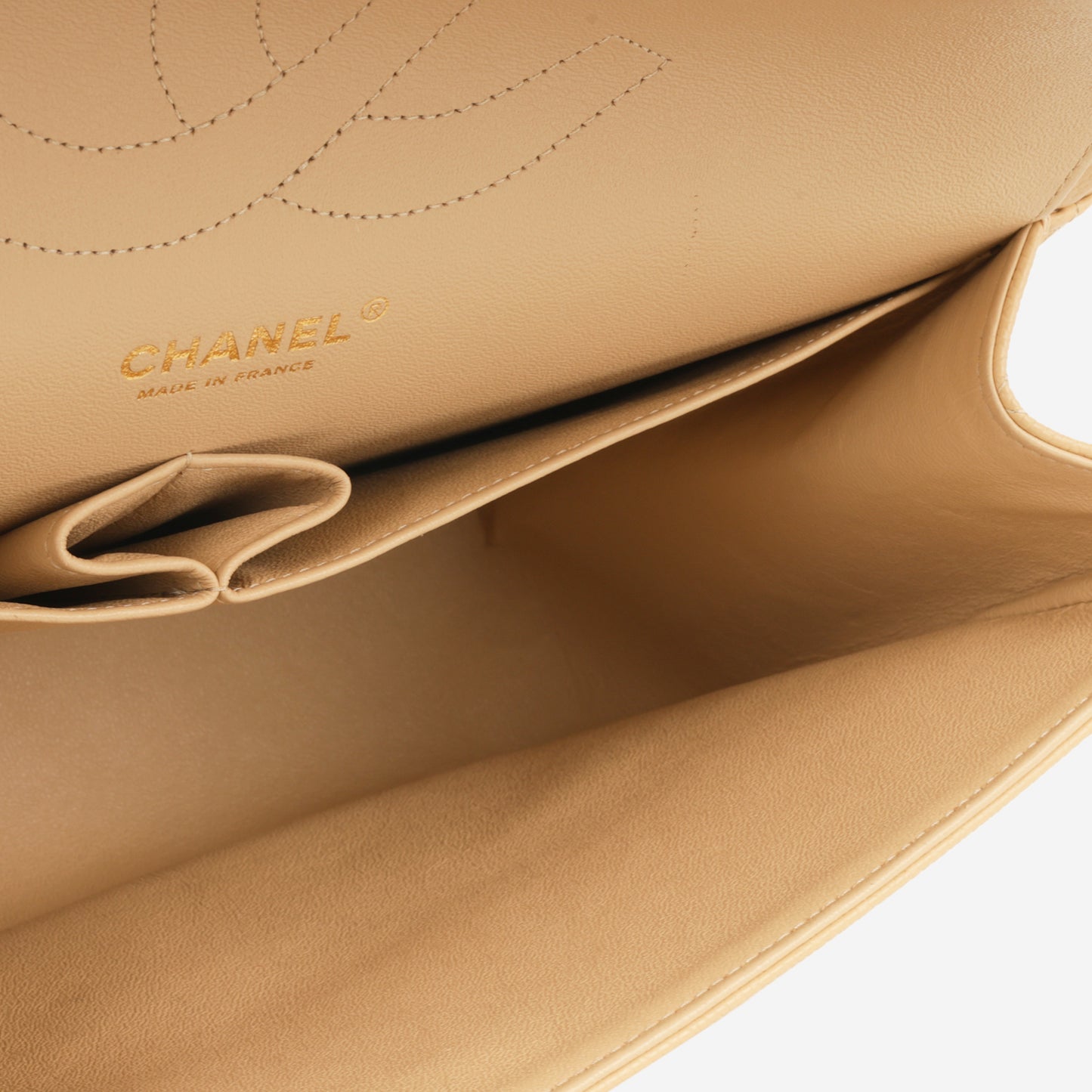 Chanel Classic Jumbo Double Flap - Beige Caviar | Gold Hardware