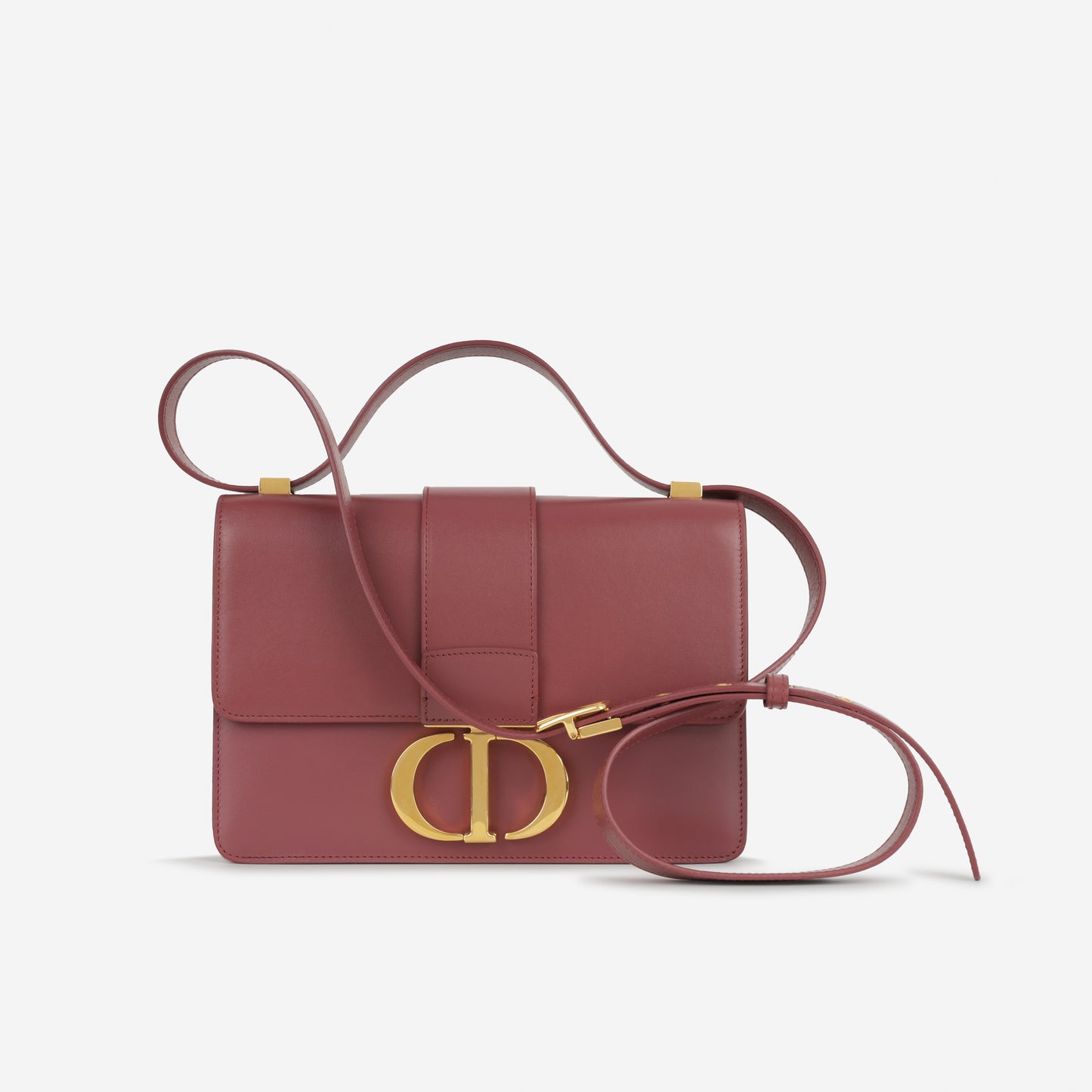 Dior 30 Montaigne Bag - Maroon Calfskin | Gold Hardware