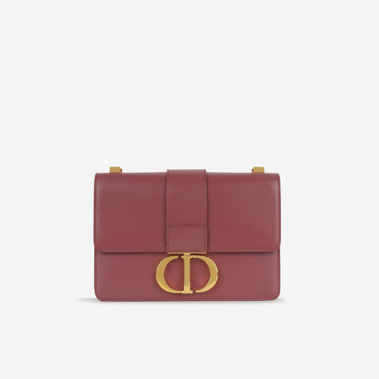 Dior 30 Montaigne Bag - Maroon Calfskin | Gold Hardware