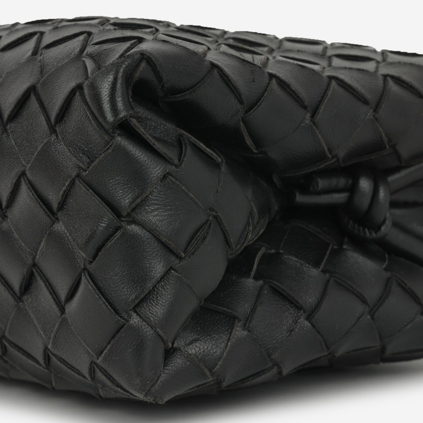 Bottega Veneta Loop Camera Bag - Black Intrecciato | Gold Hardware