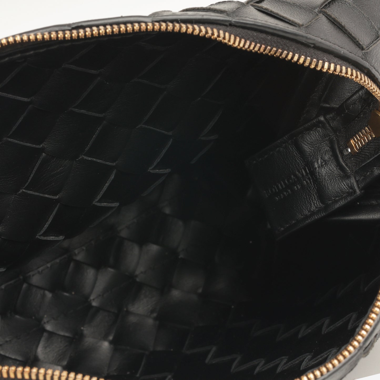 Bottega Veneta Loop Camera Bag - Black Intrecciato | Gold Hardware