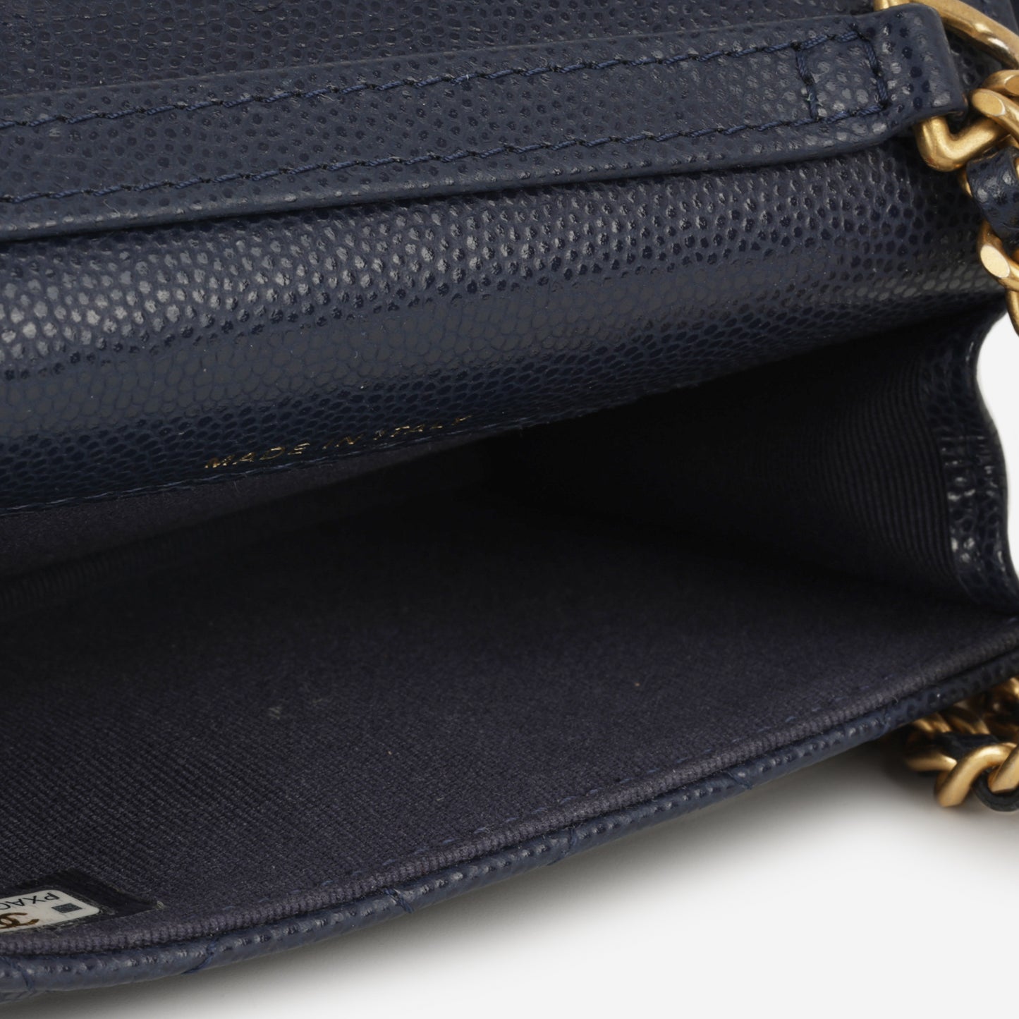 Chanel Twist Your Buttons Coin Purse - Navy Caviar | Gold Hardware