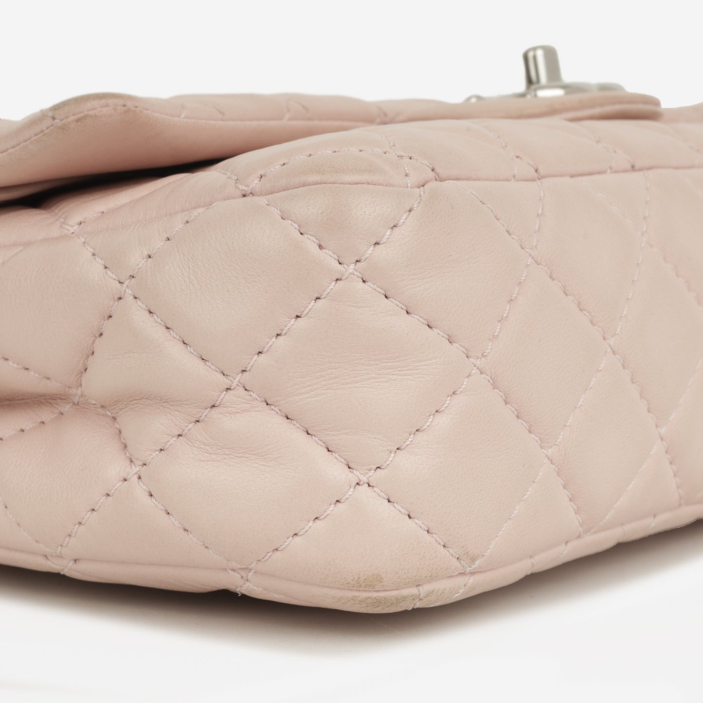 Seasonal Medium Flap Bag - Pink Lambskin | Silver Hardware
