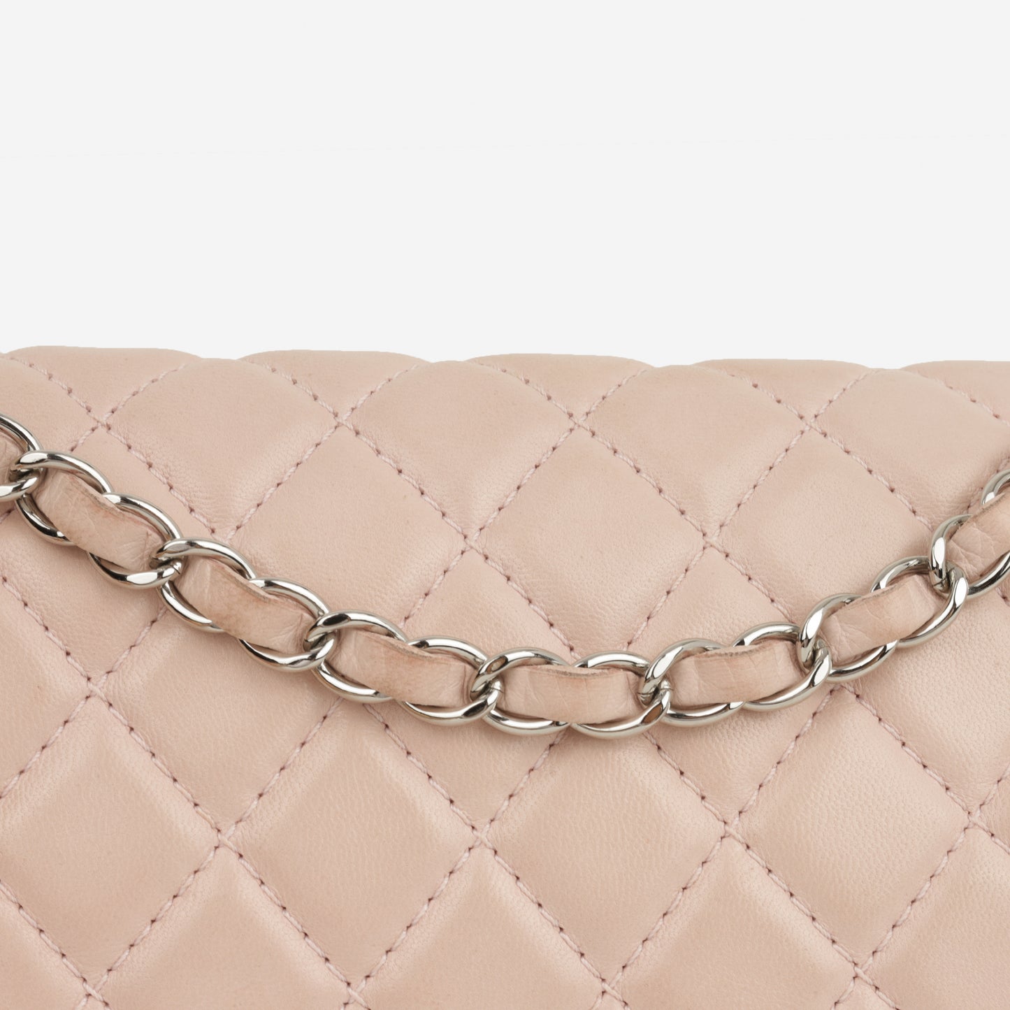 Seasonal Medium Flap Bag - Pink Lambskin | Silver Hardware