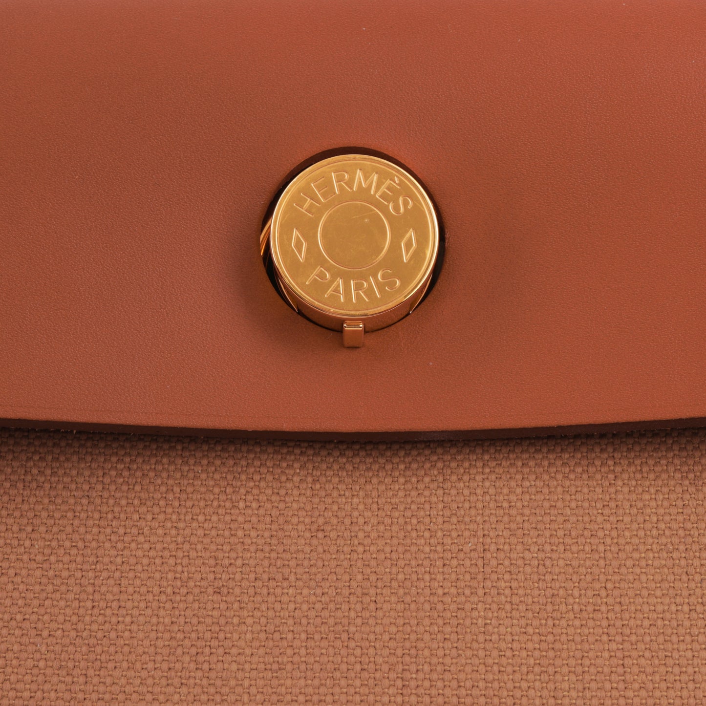 Hermès Herbag 31 - Chai Canvas/ Fauve Hunter | Gold Hardware